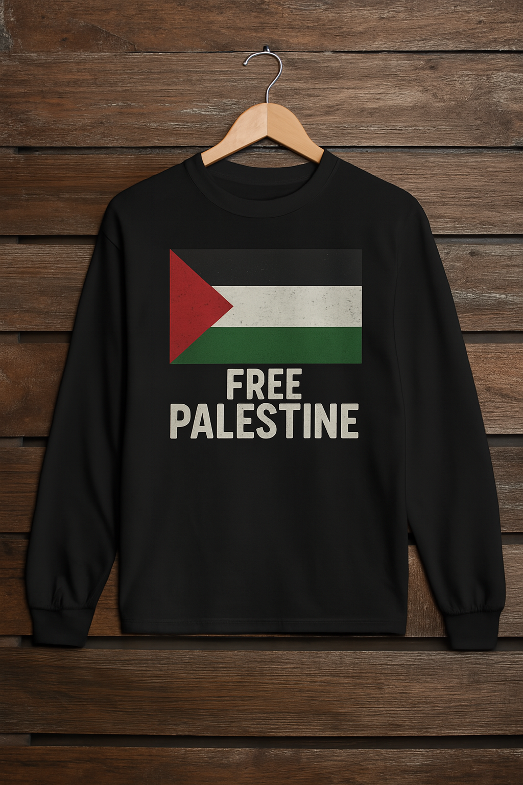 Maglietta a maniche lunghe Free Palestine - Unisex in cotone